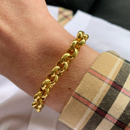 Gold Pur: Stattliches Erbs Armband in Gelbgold 585