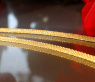 Gold Pur: Geflochtener Halsreif in Gelbgold 750