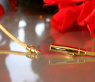 Gold Pur: Geflochtener Halsreif in Gelbgold 750