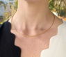 Geflochtener Halsreif in Gelbgold 750