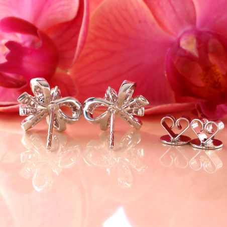 Exquisite Diamanten Schleifen Ohrstecker | SCHMUCKTRÄUME.COM