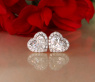 Exquisite Diamanten Herz Ohrstecker mit Brillanten (1,20 ct.)