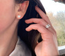 Lupenreine Diamanten Herz Ohrstecker Solitär