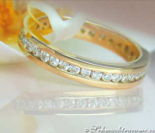 Attractive Diamond Eternity Ring in Yellow gold 18k