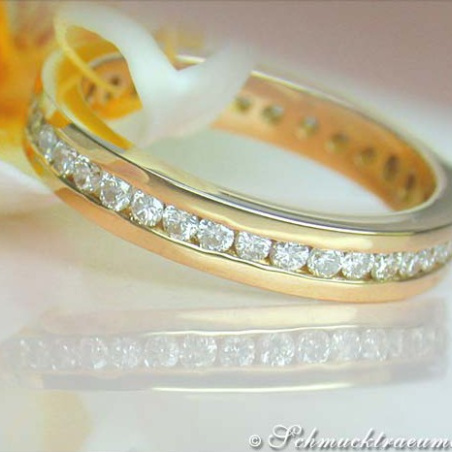 Attractive Diamond Eternity Ring in Yellow gold 18k