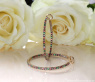 Delicate Hoops with Brown Diamonds, Orange Sapphires & Tsavorites