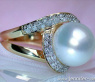 Fabulous Southsea Pearl Diamond Ring