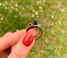 Auffallender Blautopas Ring „Blue Minimalism“