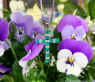 Smaragd Kreuz Anhänger mit Brillanten