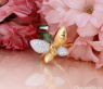 Traumhafter Brillanten Schmetterling Ring „Golden Butterfly“