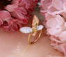 Traumhafter Brillanten Schmetterling Ring „Golden Butterfly“