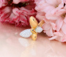 Traumhafter Brillanten Schmetterling Ring „Golden Butterfly“