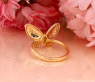 Traumhafter Brillanten Schmetterling Ring „Golden Butterfly“