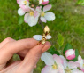 Traumhafter Brillanten Schmetterling Ring „Golden Butterfly“