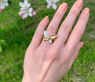 Traumhafter Brillanten Schmetterling Ring „Golden Butterfly“