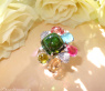 Spektakulärer Multicolor Turmalin Ring mit Brillanten (Unikat)