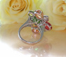 Spektakulärer Multicolor Turmalin Ring mit Brillanten (Unikat)