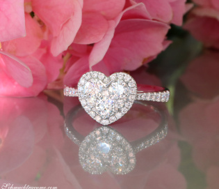 Traumhafter schöner Brillanten Herz Ring