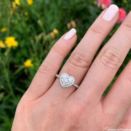 Traumhafter schöner Brillanten Herz Ring