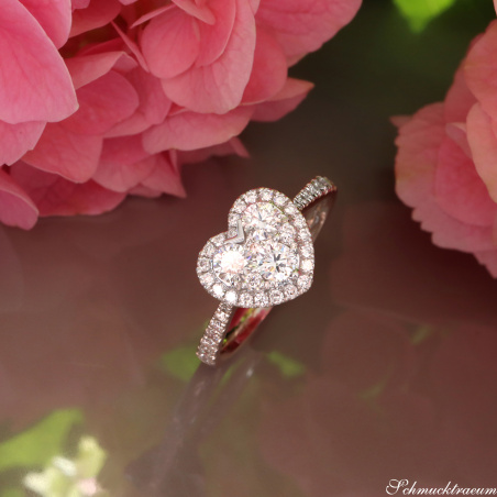 Traumhafter schöner Brillanten Herz Ring