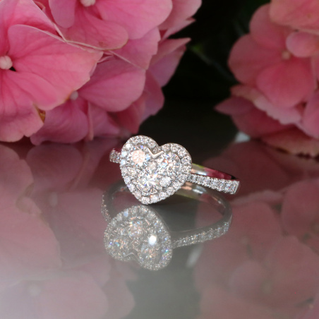 Traumhafter schöner Brillanten Herz Ring