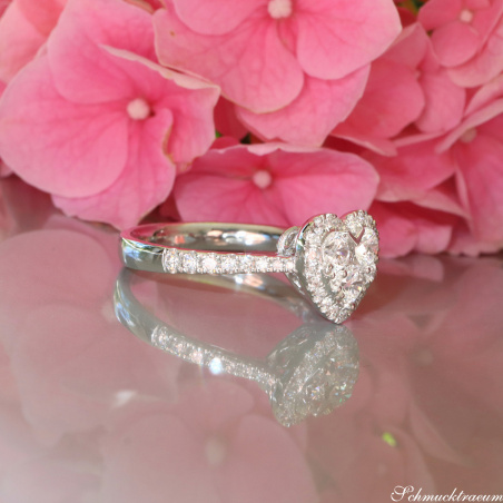 Traumhafter schöner Brillanten Herz Ring