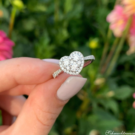 Traumhafter schöner Brillanten Herz Ring
