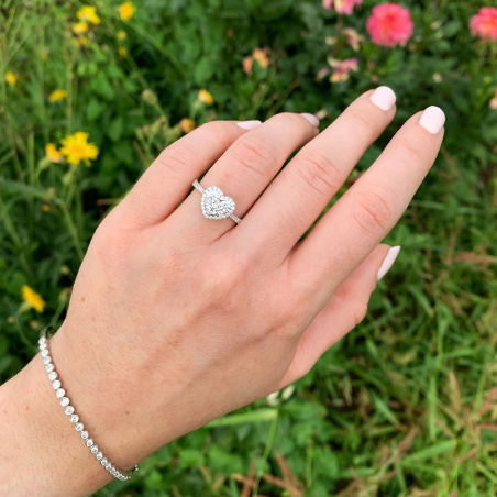 Traumhafter schöner Brillanten Herz Ring
