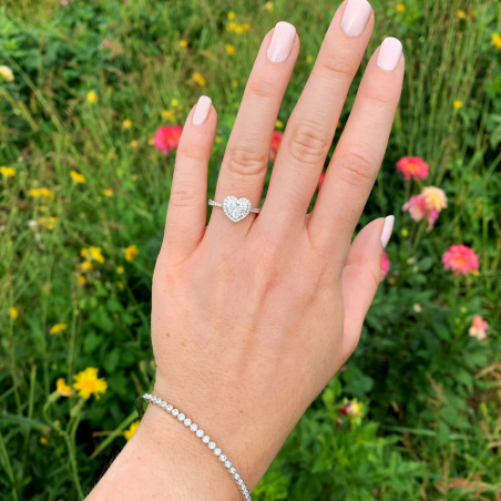 Traumhafter schöner Brillanten Herz Ring