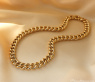 Gold pur: Prächtiges Rund Panzer Collier in Gelbgold 585