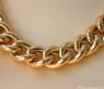 Gold pur: Prächtiges Rund Panzer Collier in Gelbgold 585