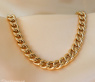 Gold pur: Prächtiges Rund Panzer Collier in Gelbgold 585