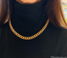 Gold pur: Prächtiges Rund Panzer Collier in Gelbgold 585