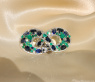 Luxuriöse Saphir Ohrgehänge mit Smaragden und Brillanten (20,56 ct.)