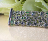 Luxuriöses Saphir Armband mit Smaragden und Diamanten