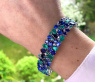 Luxuriöses Saphir Armband mit Smaragden und Diamanten