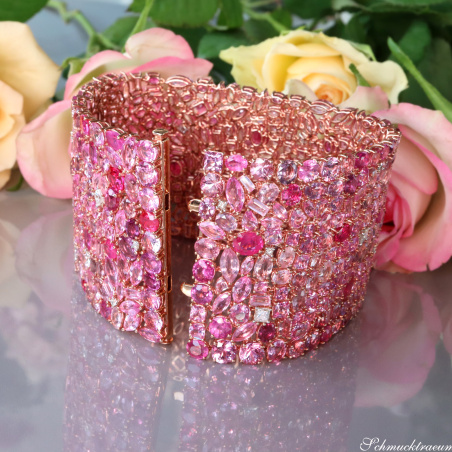 Luxus Pink Saphir Armband