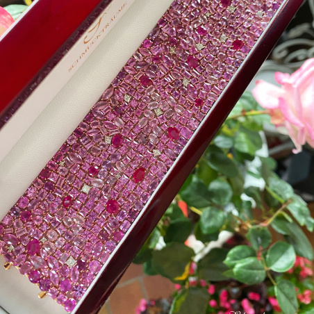 Luxus Pink Saphir Armband