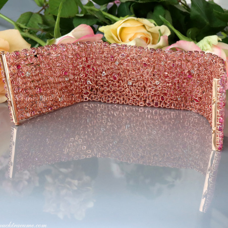 Luxus Pink Saphir Armband