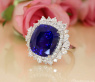 High Jewelry: Spektakulärer Ceylon Saphir Ring mit Diamanten