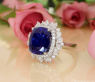 High Jewelry: Spektakulärer Ceylon Saphir Ring mit Diamanten