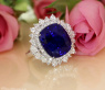 High Jewelry: Spektakulärer Ceylon Saphir Ring mit Diamanten