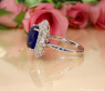 High Jewelry: Spektakulärer Ceylon Saphir Ring mit Diamanten