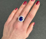 High Jewelry: Spektakulärer Ceylon Saphir Ring mit Diamanten