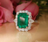 High Jewelry: Einzigartiger kolumbianischer Smaragd Ring  (Muzo Green, Minor Oil)