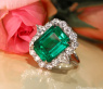 High Jewelry: Einzigartiger kolumbianischer Smaragd Ring  (Muzo Green, Minor Oil)