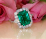High Jewelry: Einzigartiger kolumbianischer Smaragd Ring  (Muzo Green, Minor Oil)