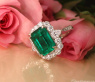 High Jewelry: Einzigartiger kolumbianischer Smaragd Ring  (Muzo Green, Minor Oil)