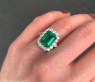 High Jewelry: Einzigartiger kolumbianischer Smaragd Ring  (Muzo Green, Minor Oil)