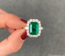 High Jewelry: Einzigartiger kolumbianischer Smaragd Ring  (Muzo Green, Minor Oil)